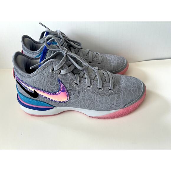 Nike Other - Nike Zoom LeBron Nexxt Gen shoes hightop sneakers wolf grey, pink men's sz  8